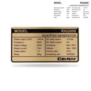 موتوربرق DEHRAY مدل RIG2000
